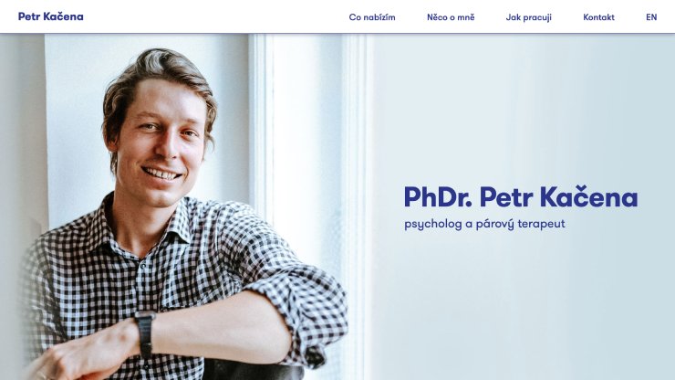 Ukázka webové stránky Petr Kačena